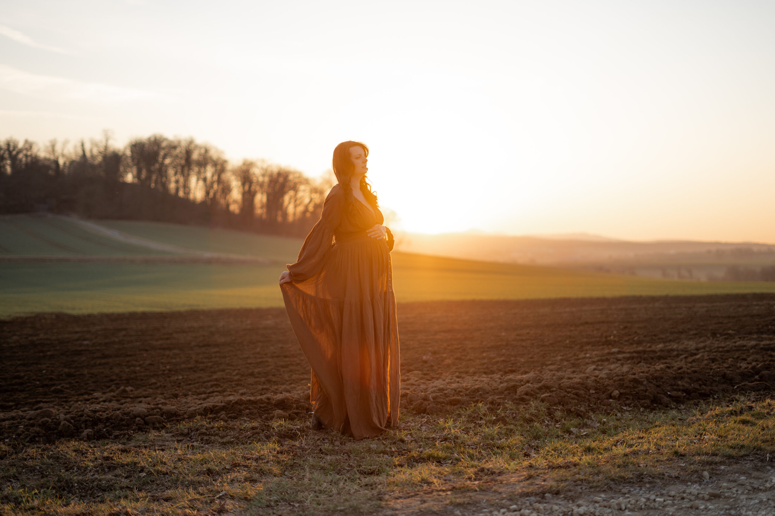 Sunset Babybauchshooting Kassel